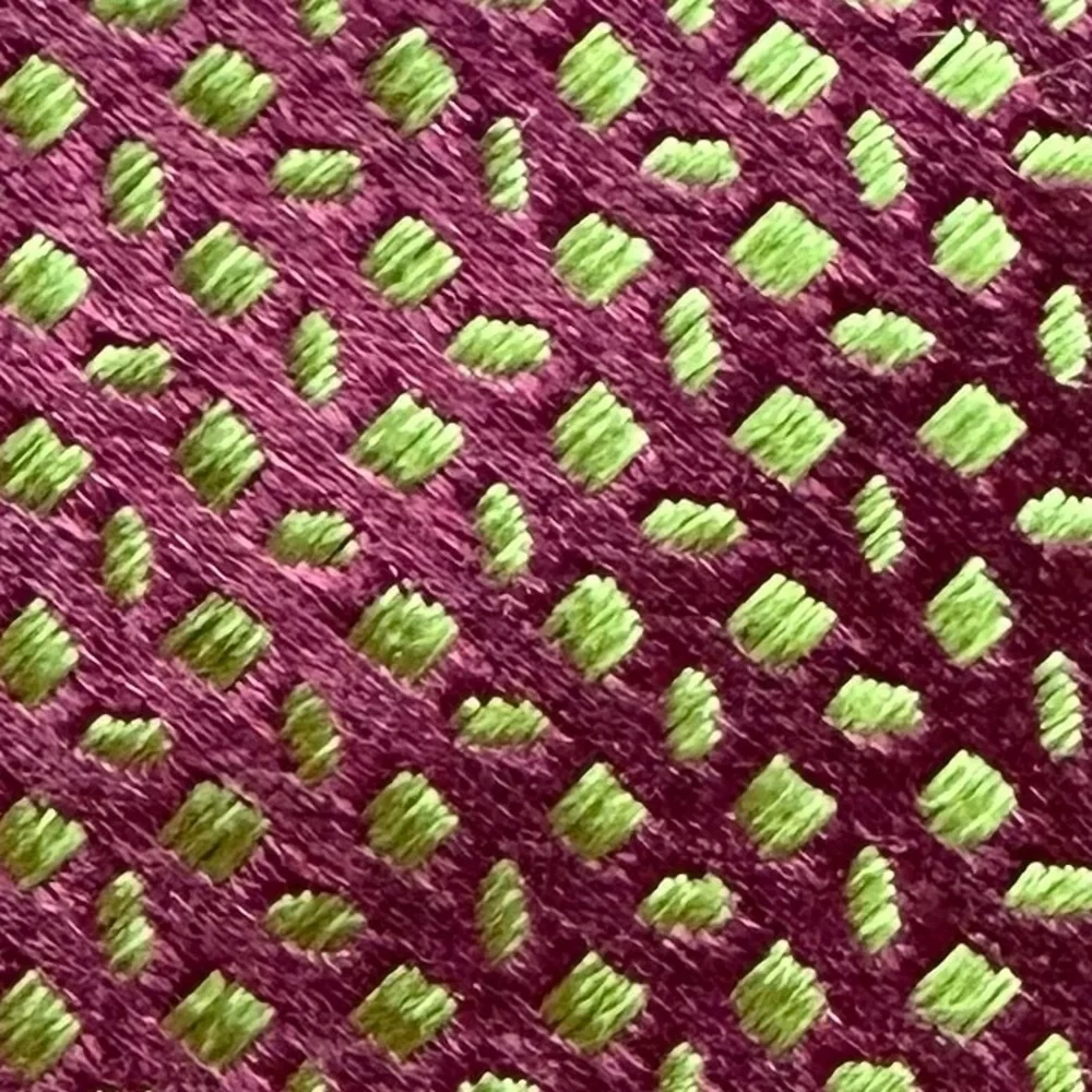 ETRO Green & Burgundy Unique Silk Tie